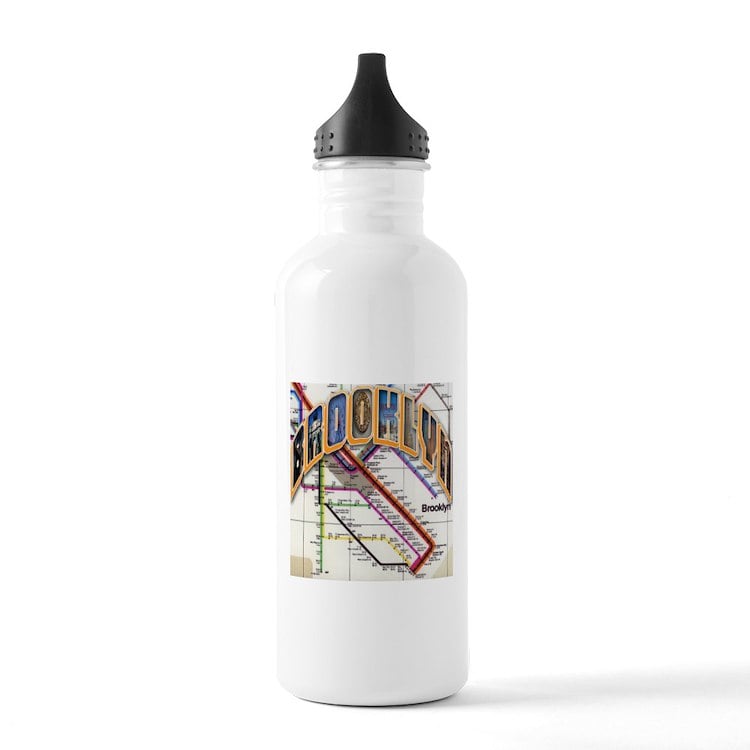 brookly logo water bottle